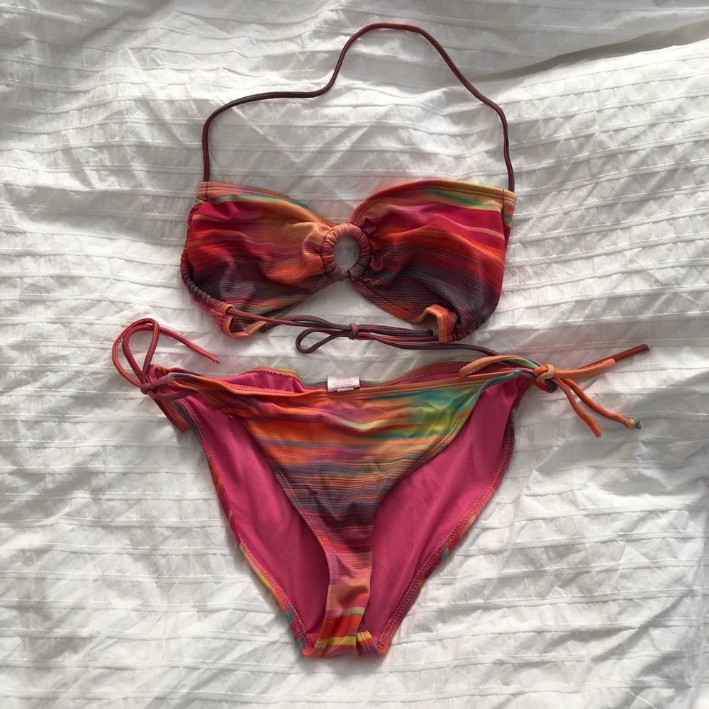 Rainbow Stripe Bikini